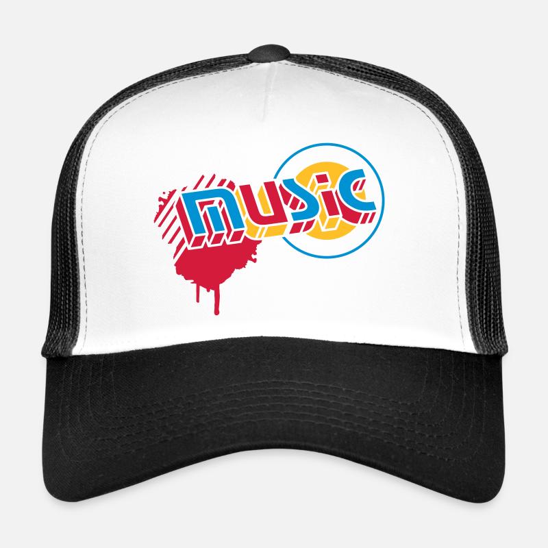 3D Music Lettering in Graffiti Style Trucker Cap
