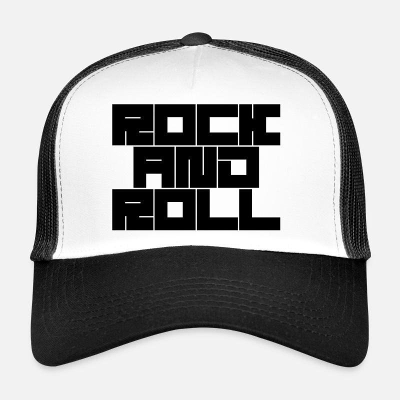 Conception de typographie rock and roll Casquette trucker 