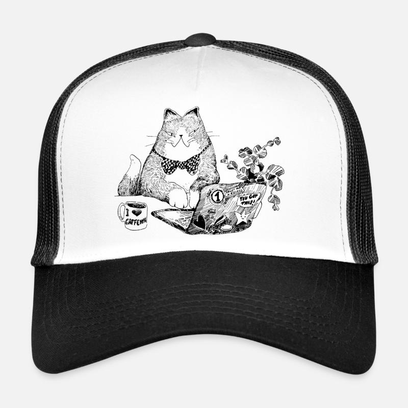 CHAT DE BUREAU Casquette trucker 