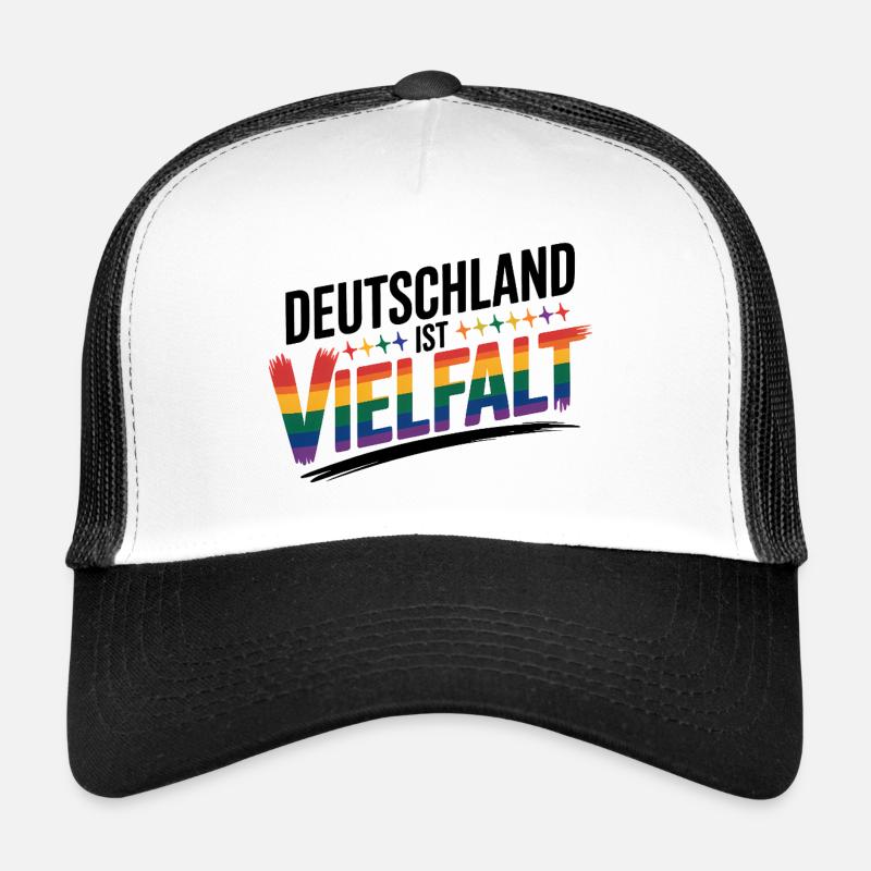 L’Allemagne, c’est la diversité - Logo Cool Pride Casquette trucker 