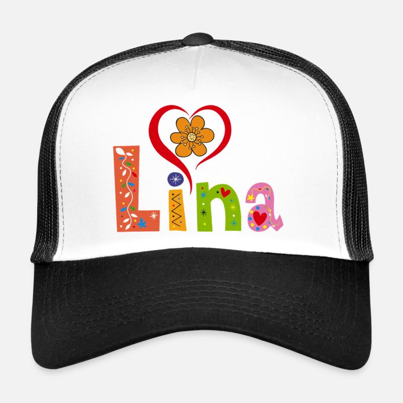 Lina Name Tee Trucker Cap