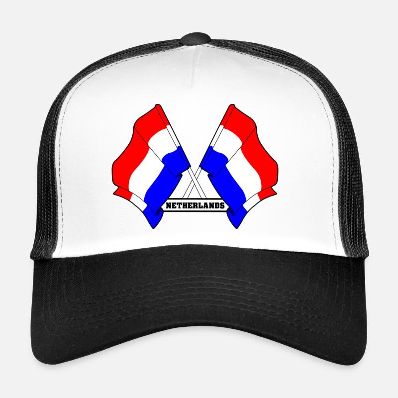 Drapeaux croisés des Pays-Bas Casquette trucker 