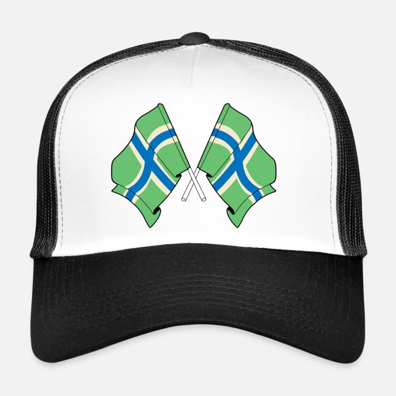 Crossed Flags Gloucestershire Trucker Cap