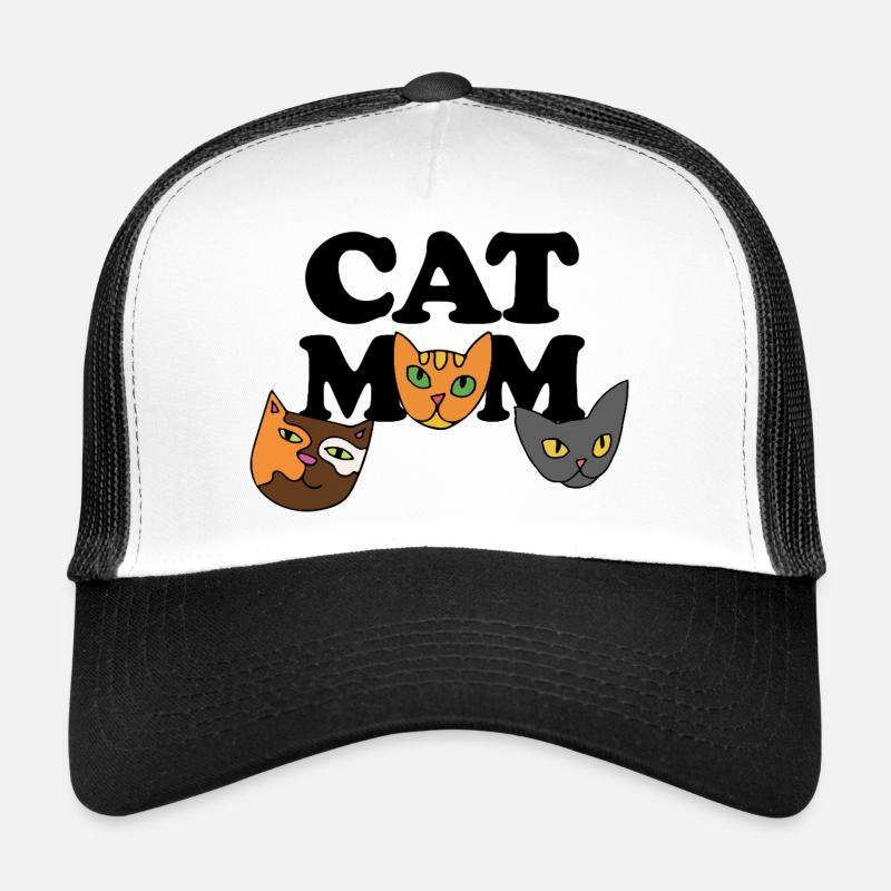 Trois visages de chat en palette audacieuse Casquette trucker 