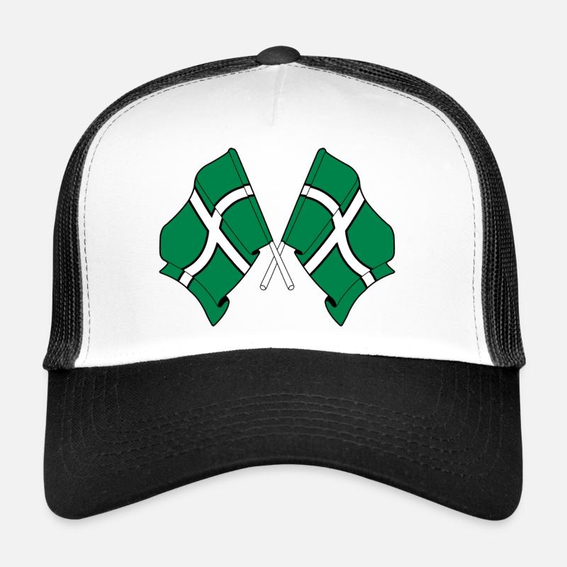 Drapeaux croisés du Devon Casquette trucker 