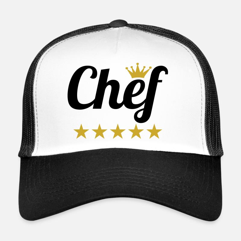 Chef Suprême : Couronne et 5 Étoiles Or Casquette trucker 