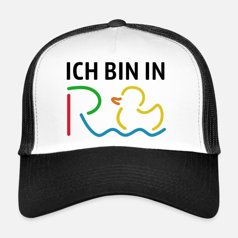  Ich bin in Rente - Ruhestand - Pension - Trucker Cap - Weiß/Schwarz