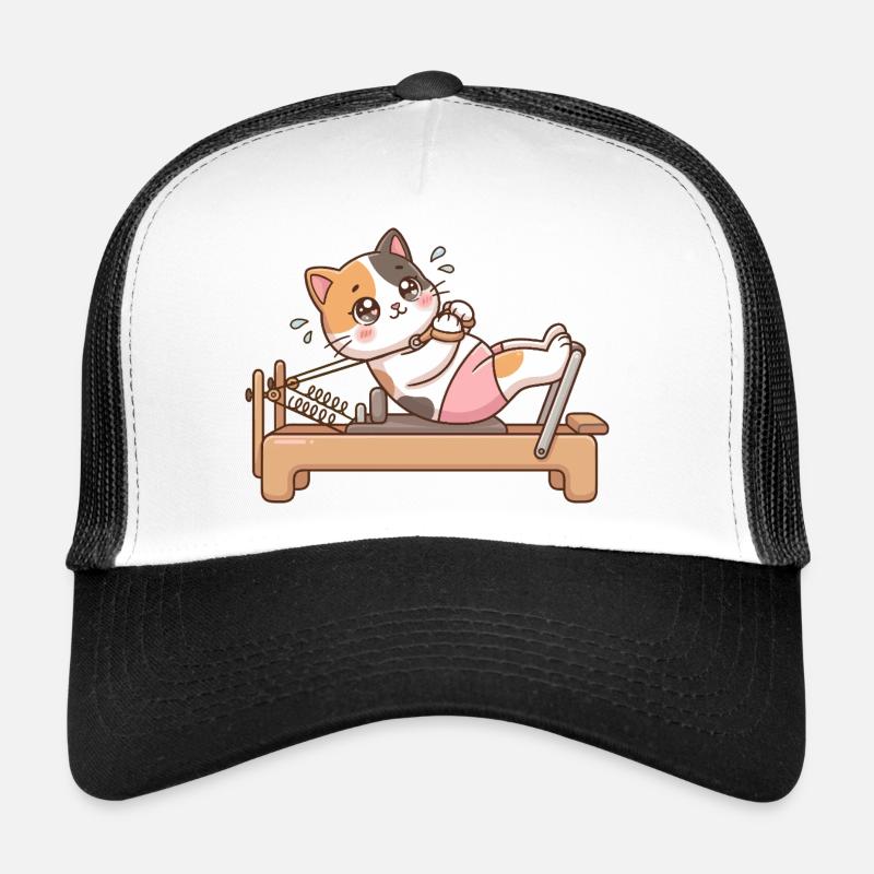 Reformer Pilates Cat Trucker Cap