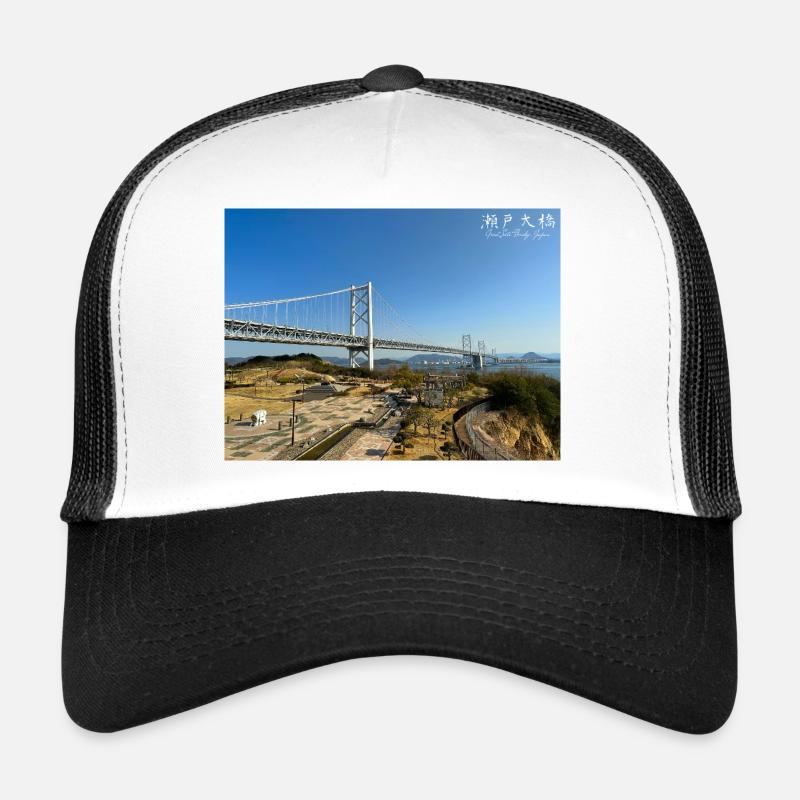 Große Seto-Brücke - Trucker Cap - Weiß/Schwarz