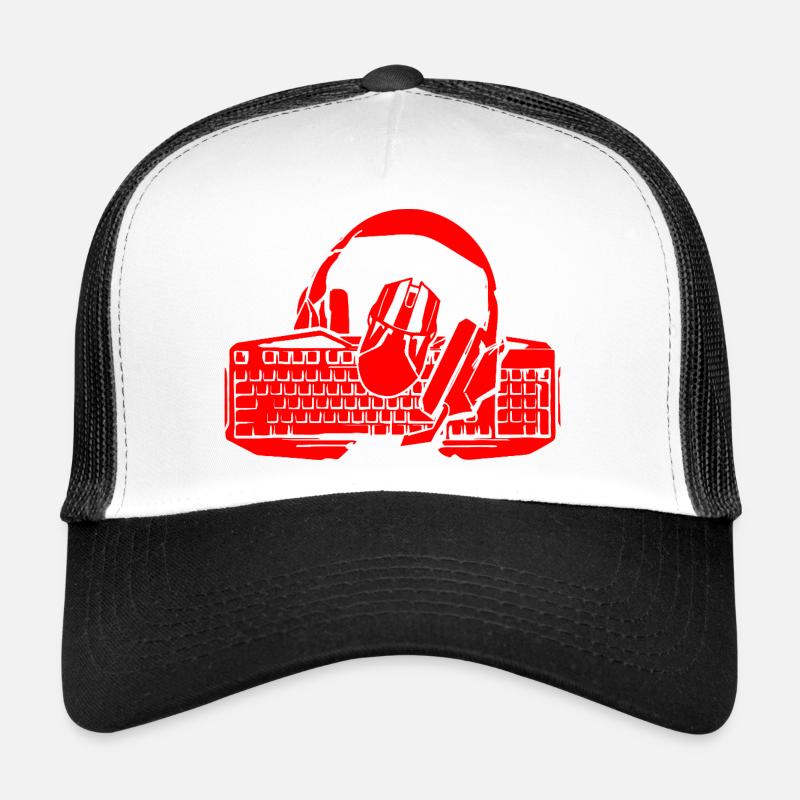 Clavier et casque rétro Casquette trucker 