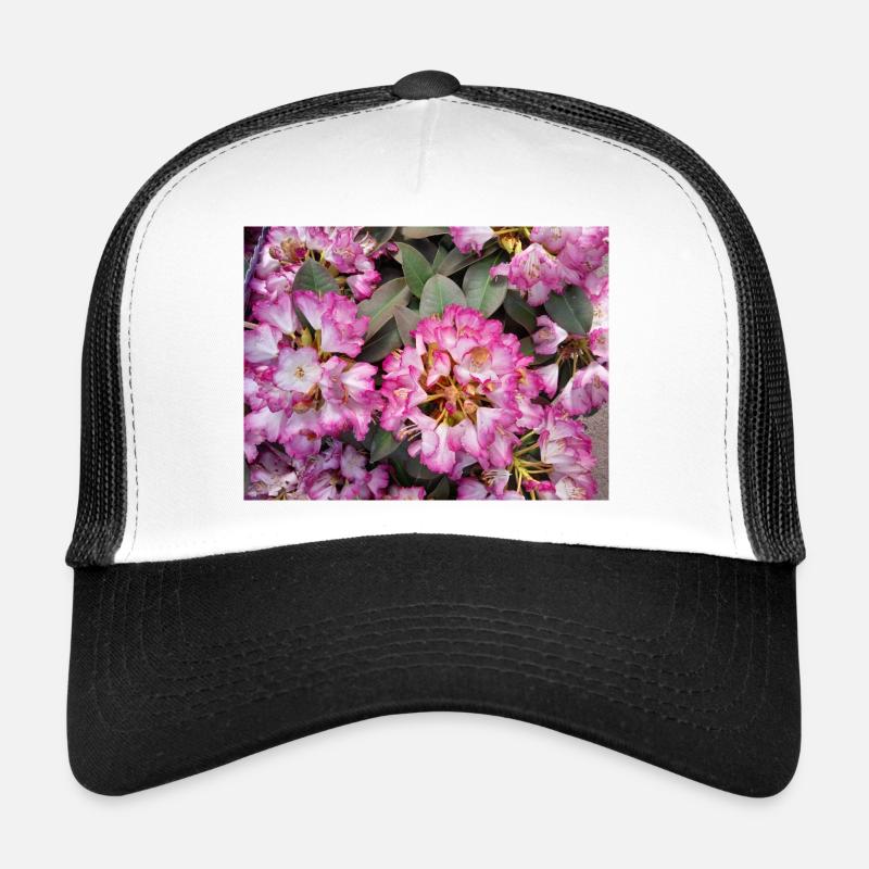 Bright Pink Rhododendron Trucker Cap