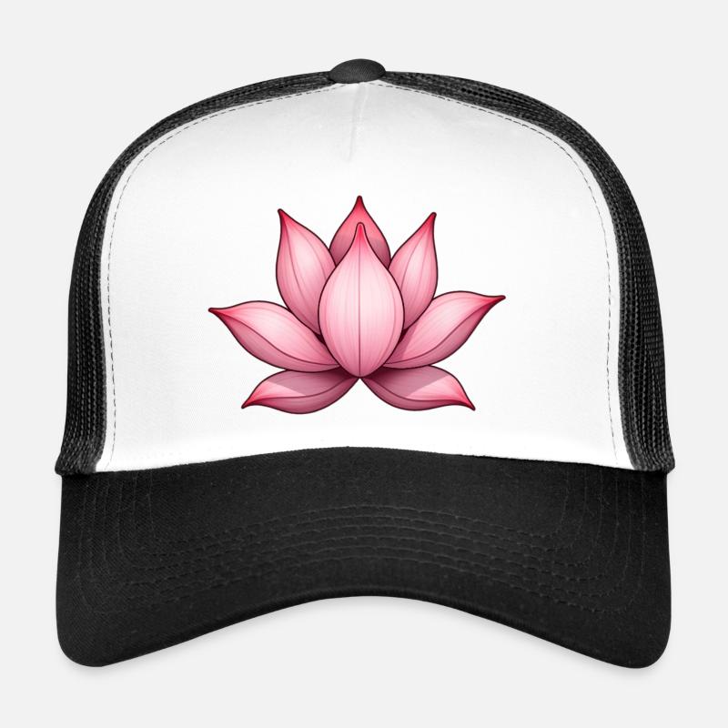 Nénuphar fleur de lotus Casquette trucker 