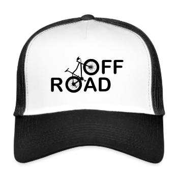 Fatbike off road Bike Fahrrad - Trucker Cap - Weiß/Schwarz - Vorne