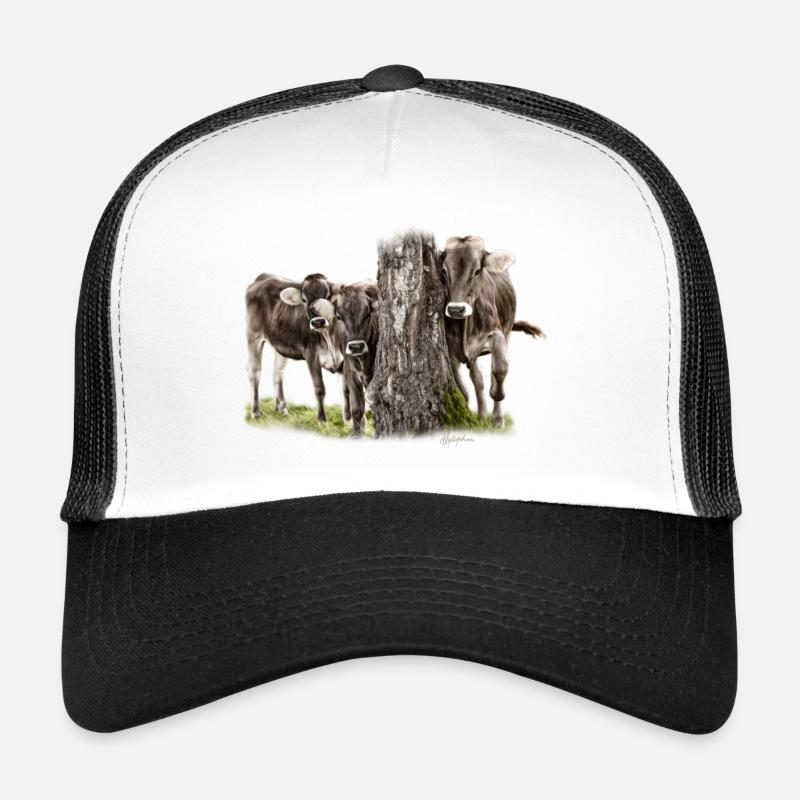 Drei Bandidos Kälber - Trucker Cap - Weiß/Schwarz