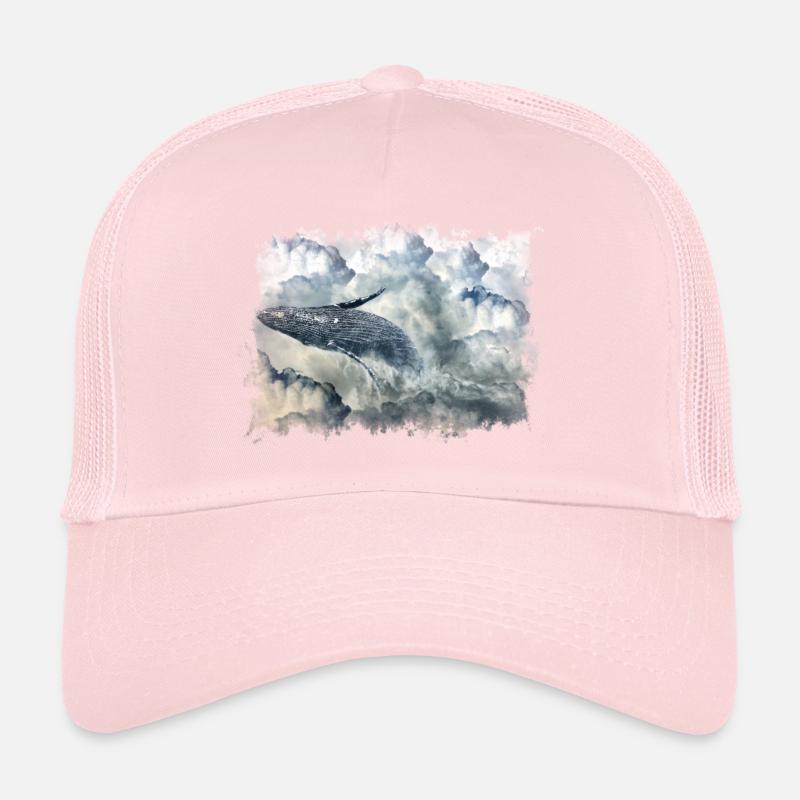 Baleine dans les nuages Casquette trucker 