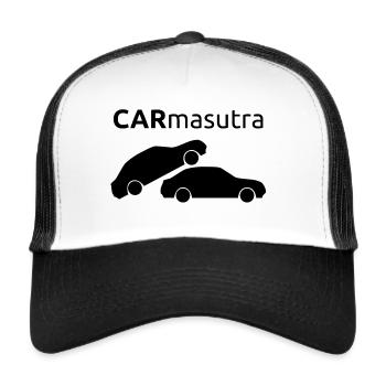 Auto Tuning Stockcar Mechaniker Werkstatt Geschenk - Trucker Cap - Weiß/Schwarz - Vorne