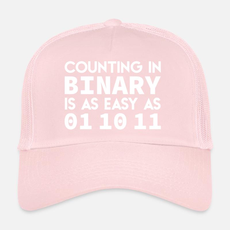 Binary joke nerd geek computer scientist programmer Trucker Cap