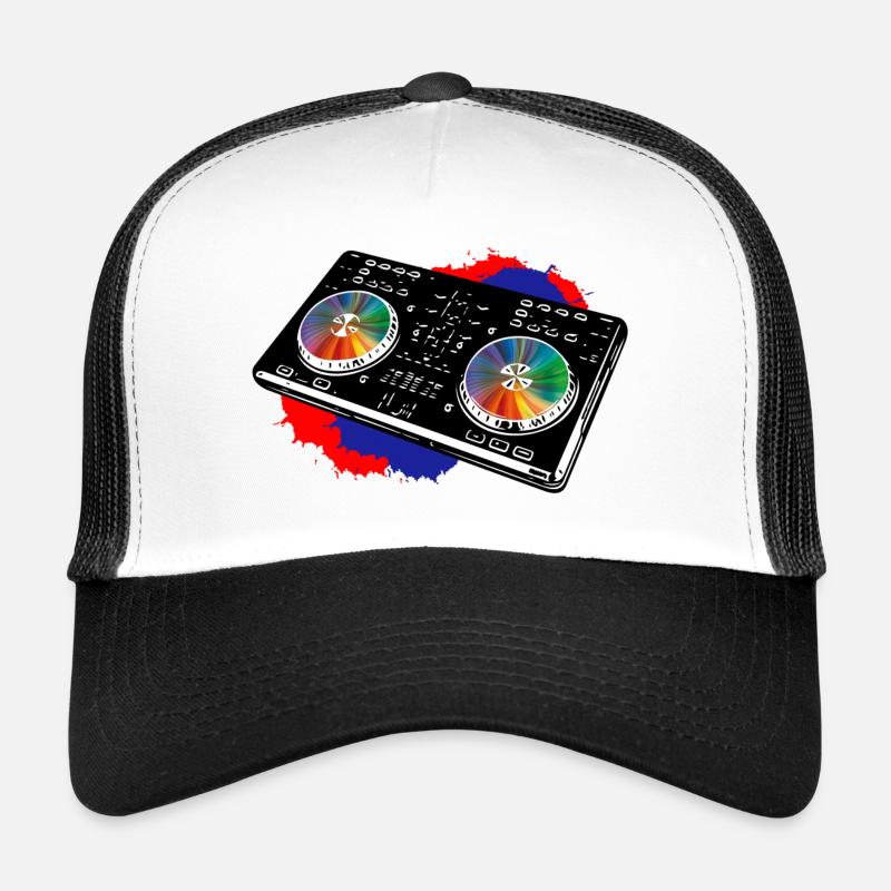 DJ Crazy - Trucker Cap - Weiß/Schwarz