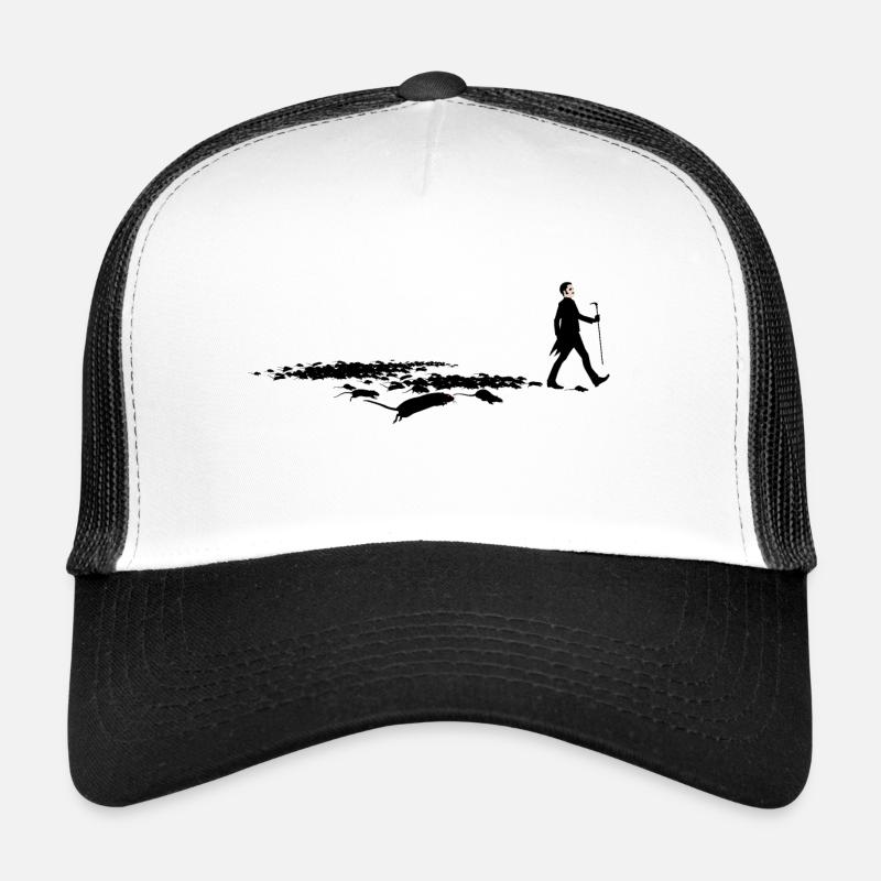 - Ratten! - Trucker Cap - Weiß/Schwarz