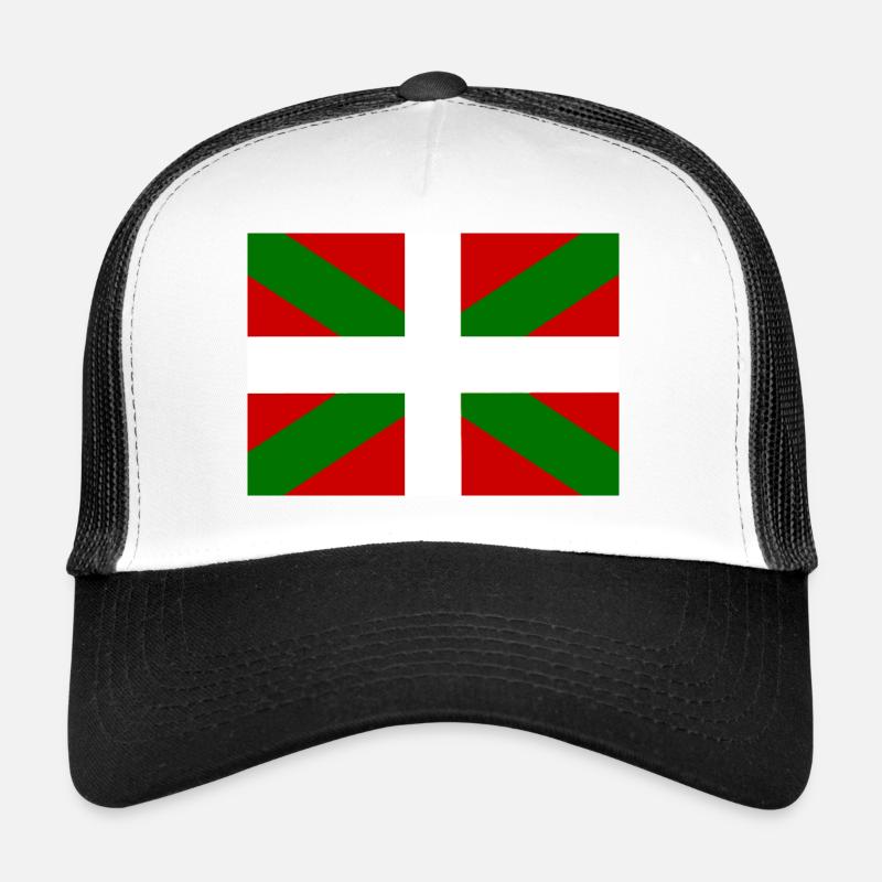 Pays basque - Casquette trucker  - blanc/noir