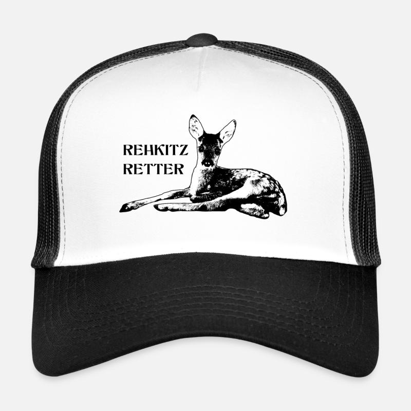 Rehkitz 17 - Trucker Cap - Weiß/Schwarz