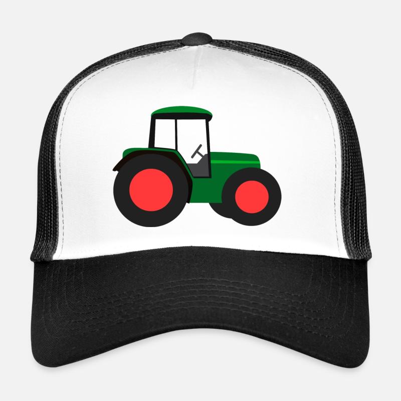 traktor trecker ackerschlepper schlepper tractor - Trucker Cap - white/black