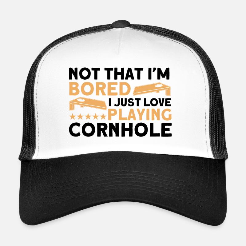 Cornhole Game Cornhole Joueur Cornhole Cadeau Casquette trucker 