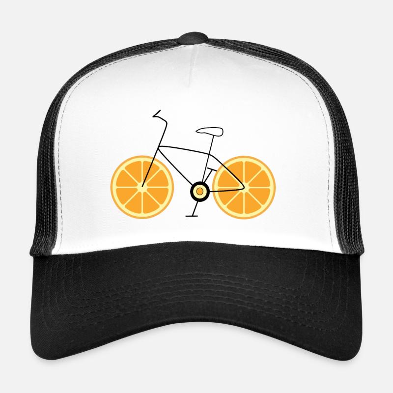 Fahrrad - Trucker Cap - Weiß/Schwarz