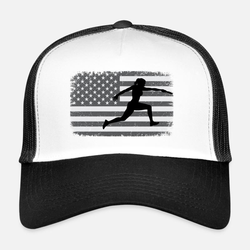 Athlétisme d’athlète de course American Flag Relay Casquette trucker 