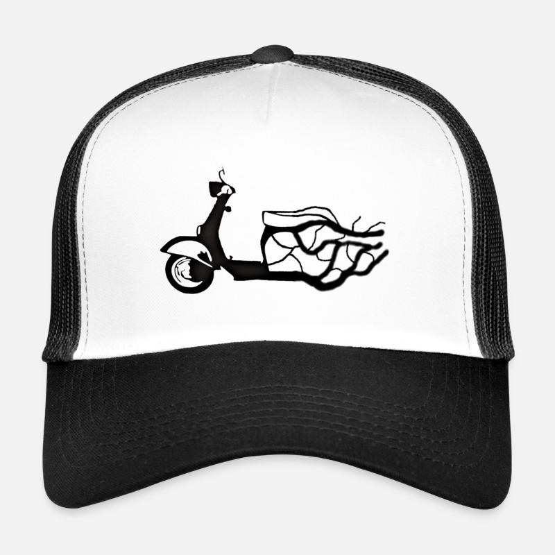 Zündapp Roller abstrakt - Trucker Cap - Weiß/Schwarz