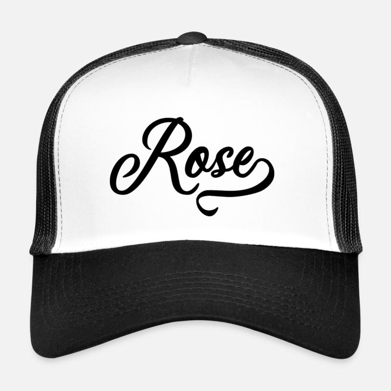 Rose Casquette trucker 