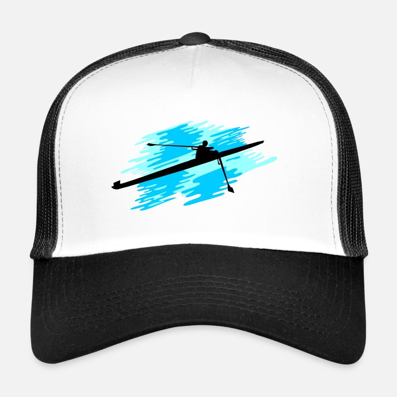 Rudern 1er, Einer Rudern Mann - Trucker Cap - Weiß/Schwarz