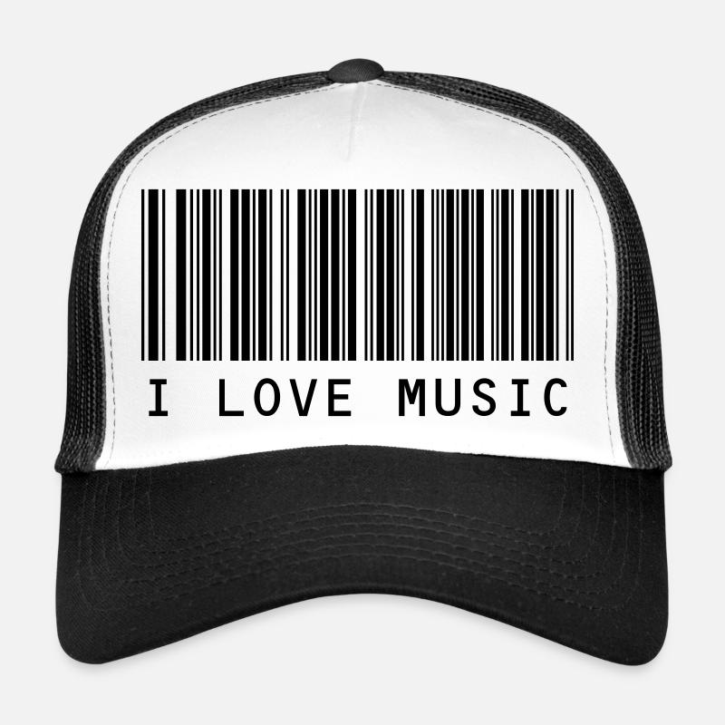 ilovemusic - Trucker Cap - white/black