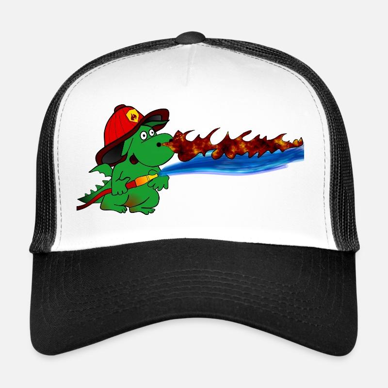 Don du Héros Pompier Dragon de Feu Casquette trucker 