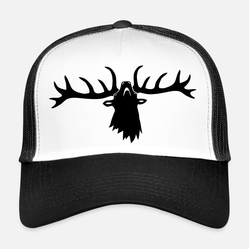 hirsch röhrender brunft geweih elch stag antler Trucker Cap