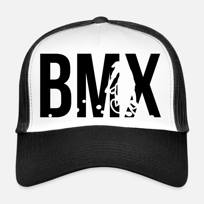 bmx - Casquette trucker  - blanc/noir