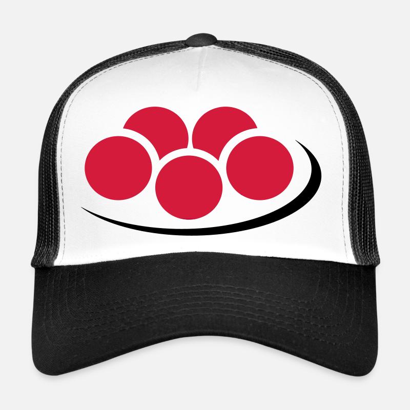 Schwarzwald-Bollenhut-Piktogramm - Trucker Cap - Weiß/Schwarz