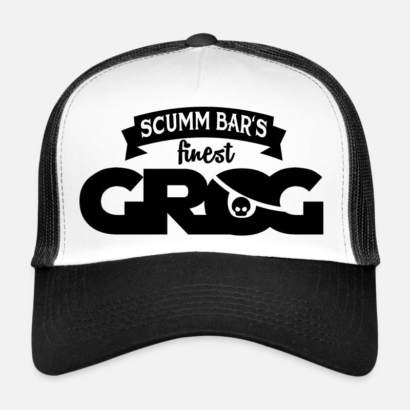 1 - Trucker Cap - Weiß/Schwarz