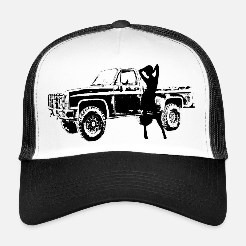 Car - Trucker Cap - white/black