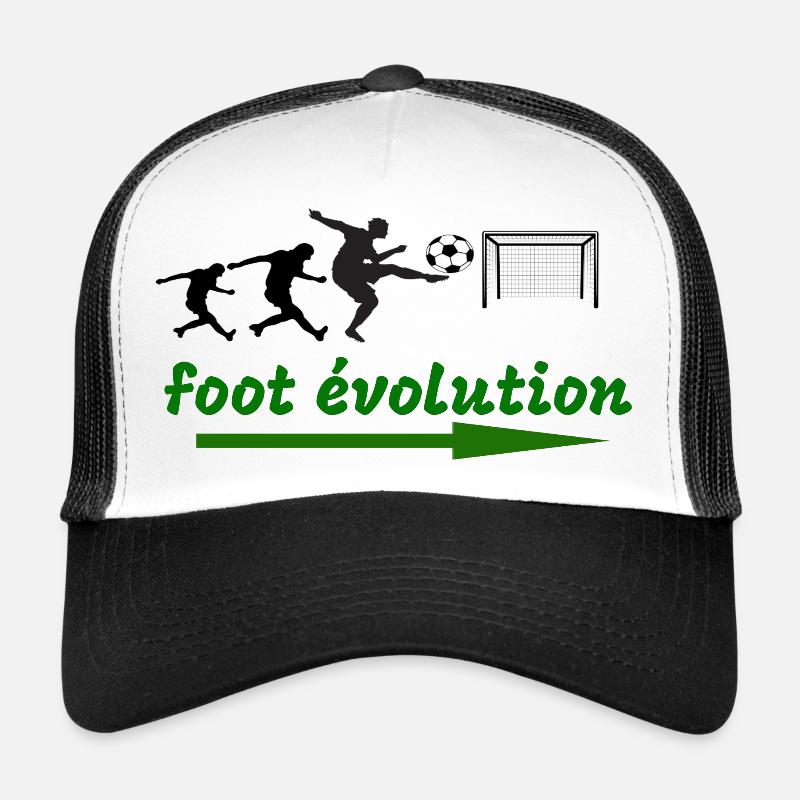 foot évolution - Casquette trucker  - blanc/noir