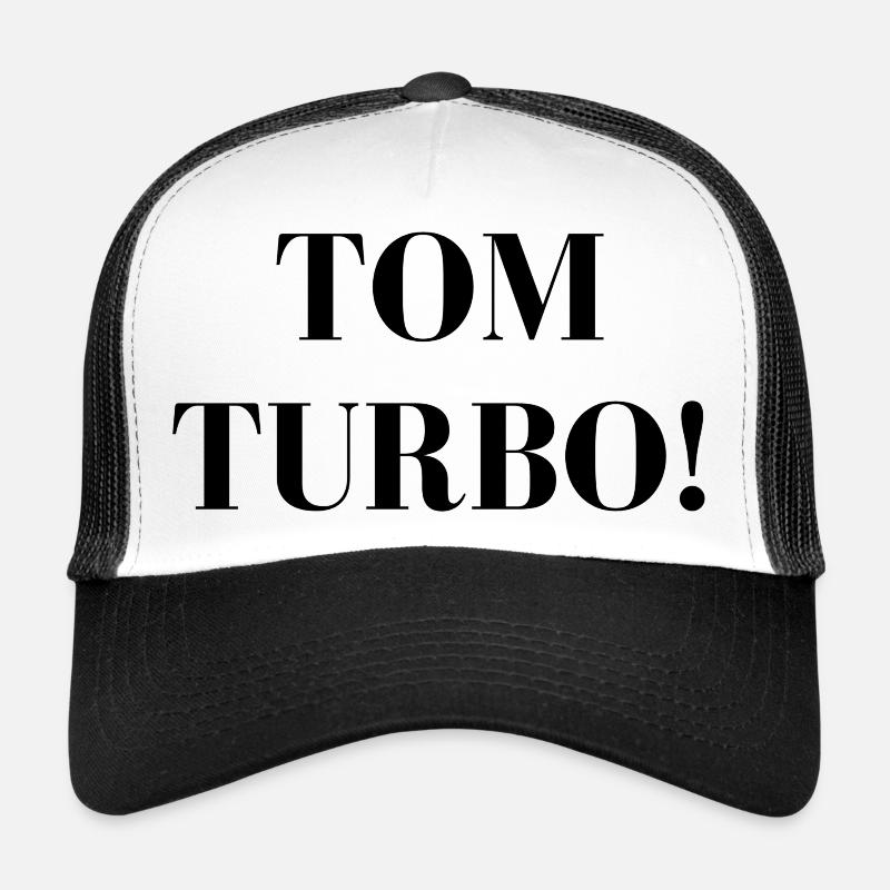Tom Turbo ! - Casquette trucker  - blanc/noir