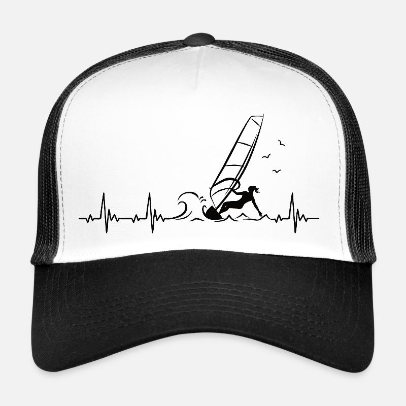 Windsurfing Heartbeat avec Windsurfer Puls Casquette trucker 