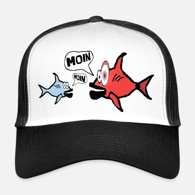 Fish Moin Low German North German Miesfischieart Trucker Cap
