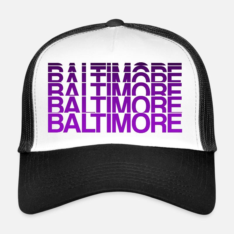 Lettrage Baltimore USA Casquette trucker 