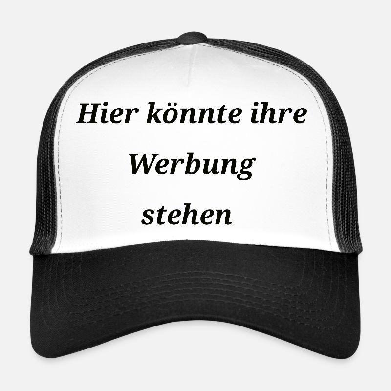 Hier könnte ihre Werbung stehen - Trucker Cap - Weiß/Schwarz