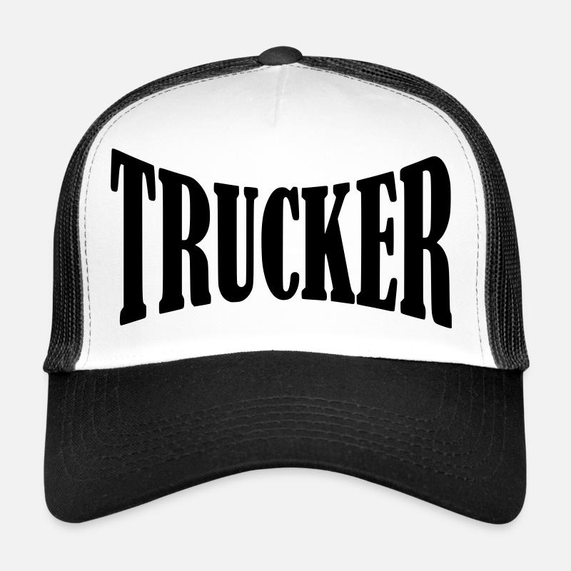 trucker shirt - Trucker Cap - Weiß/Schwarz