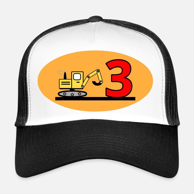 Bagger - Trucker Cap - Weiß/Schwarz
