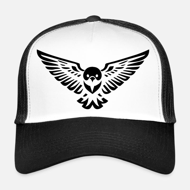Vogel-Eule oder Adler fliegen vorne Trucker Cap