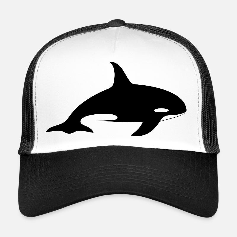 Symbole élégant de l’orque Casquette trucker 