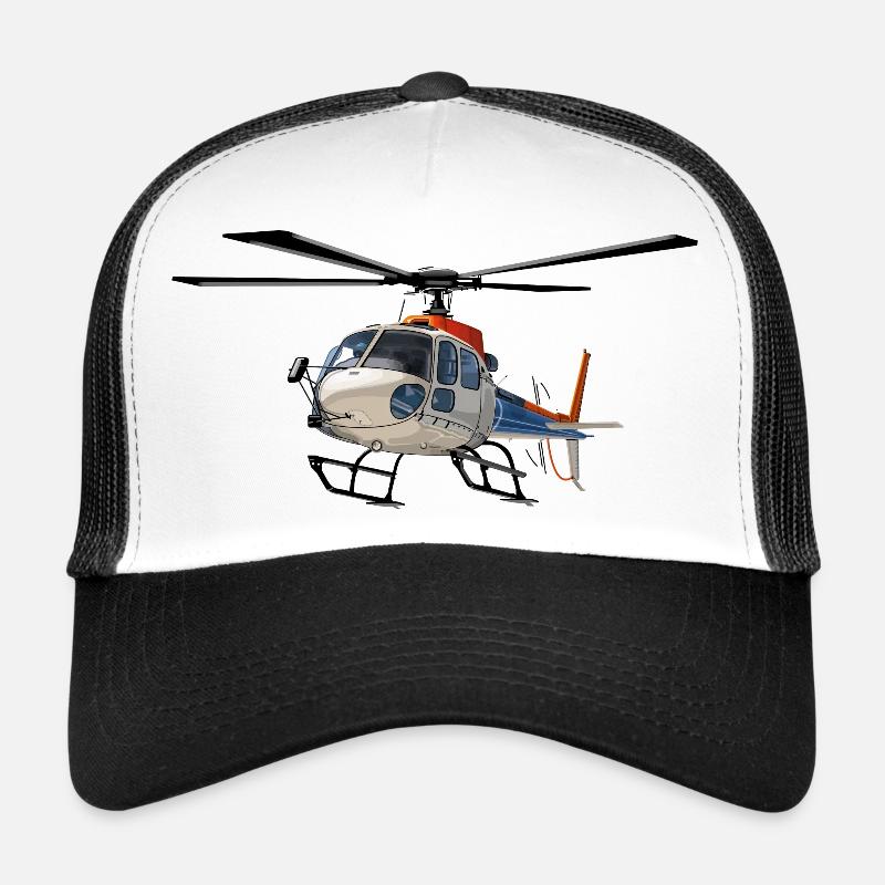 Hubschrauber Einsatz - Trucker Cap - Weiß/Schwarz